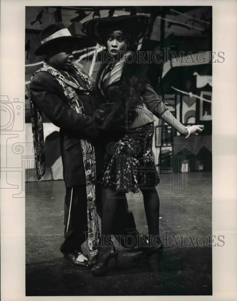 1992 Press Photo John Lathan and Mona Wyatt on Spunk Plays - cvb43134 - Historic Images