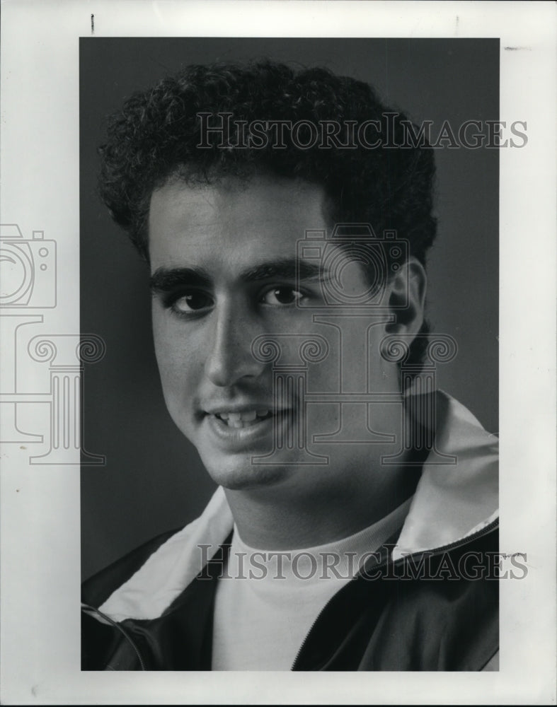 1990 Press Photo Trampolinist David Gross, of South Euclid - cvb43261 - Historic Images