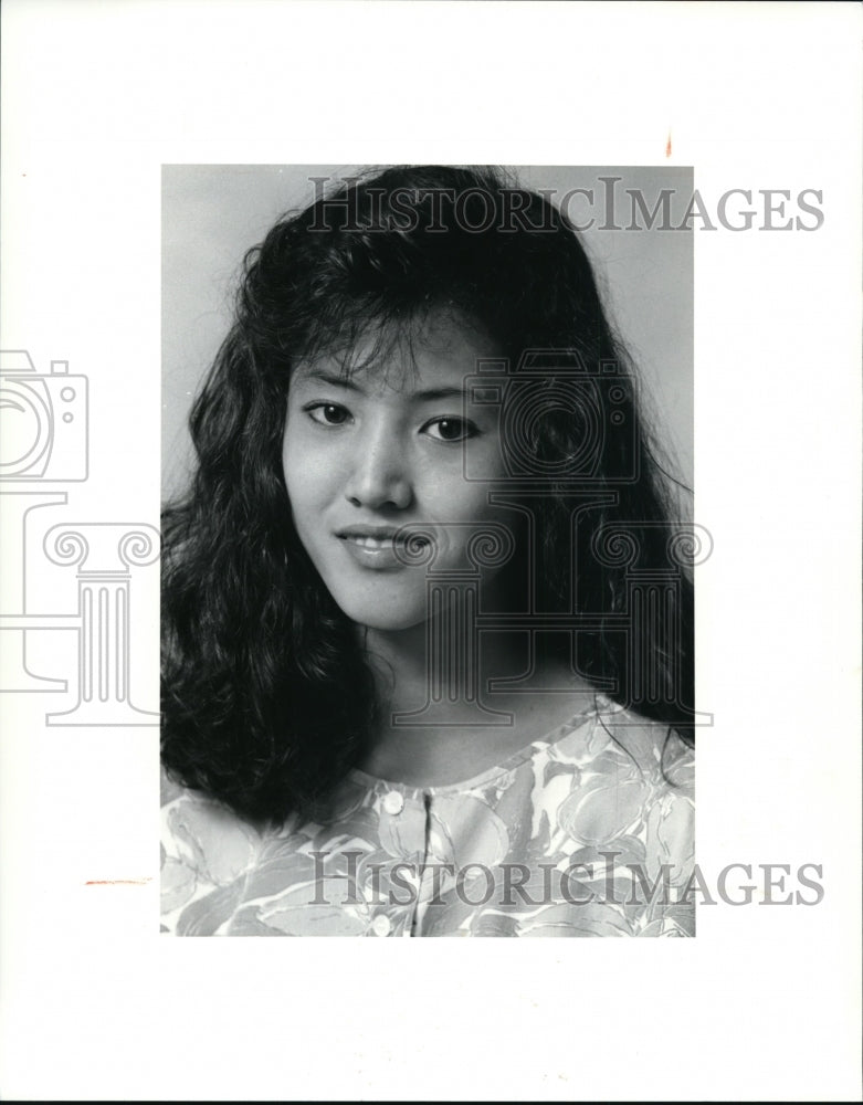 1990 Press Photo Kathy Allen, Tennis Painsville Harvey - cvb43344 - Historic Images