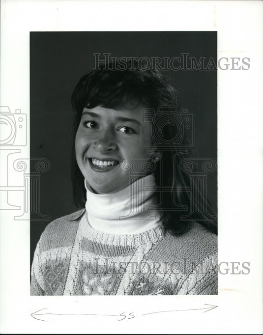 1990 Press Photo Kelli Payto-Brecksville Volleyball - cvb43366 - Historic Images