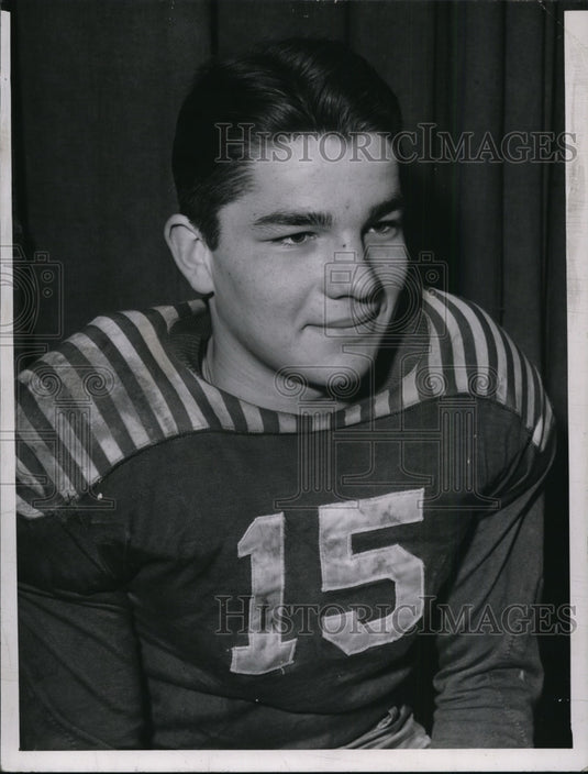 1940 Press Photo Berea Football player Tom Phillips - cvb43374 - Historic Images
