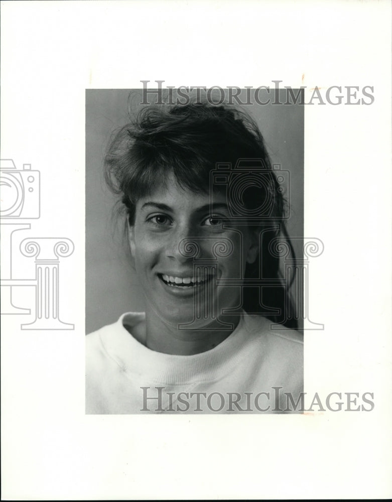 1990 Press Photo Mentor High Tennis doubles-Cheryl Ackley - cvb43419 - Historic Images