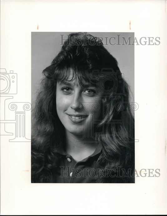 1990 Press Photo Cheryl Simon, volleyball, Perry - cvb43431 - Historic Images