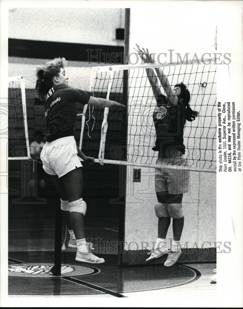 1988 Press Photo Fairview High, Girls Volleyball - cvb43432- Historic Images