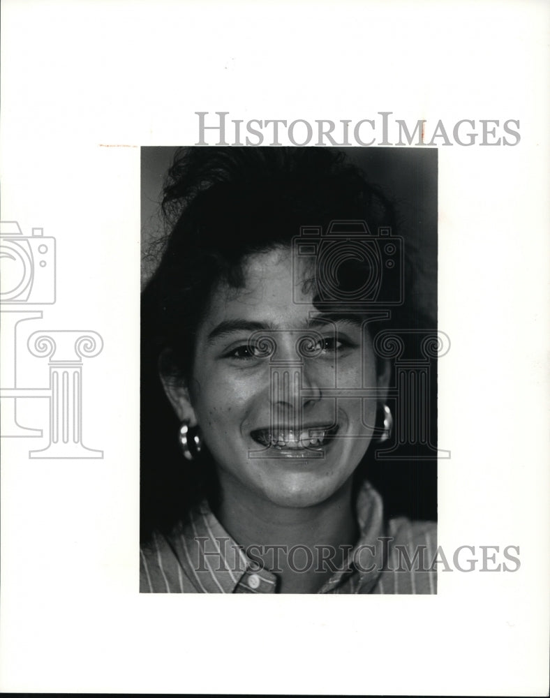 1990 Press Photo Niki Keenan-Geveca High tennis player - cvb43487- Historic Images