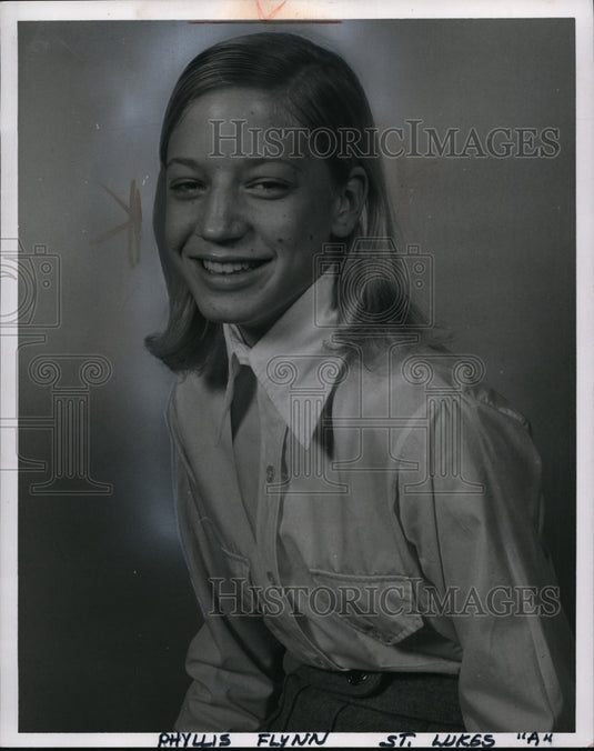 1970 Press Photo AAU Jr Olympic Green Candidates, Phyllis Flynn, St. Lukes "A" - Historic Images