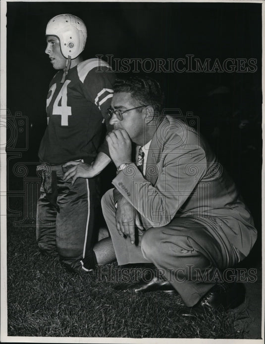 1948 Press Photo Shaw High Coach Ralph Patton and Bill Kell - cvb43614 - Historic Images
