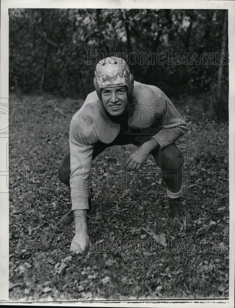 1940 Press Photo Frank Turkowski, Football End for East High - cvb43616 - Historic Images