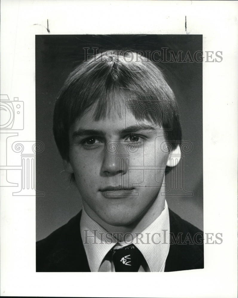 1986 Press Photo Mark Kundtz, Holy Name Wrestling - cvb43652 - Historic Images