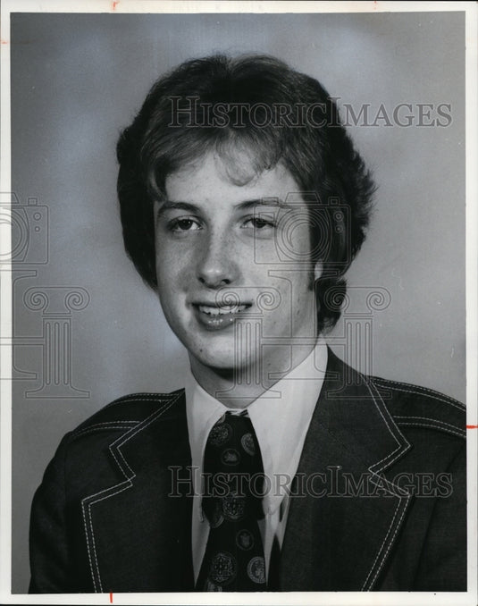 1977 Press Photo Tim Eyssen-Brunswick High basketball center - cvb43794 - Historic Images