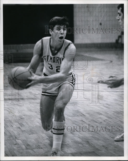 1970 Sandusky St. Mary High basketball player-Rich Davis-Historic Images