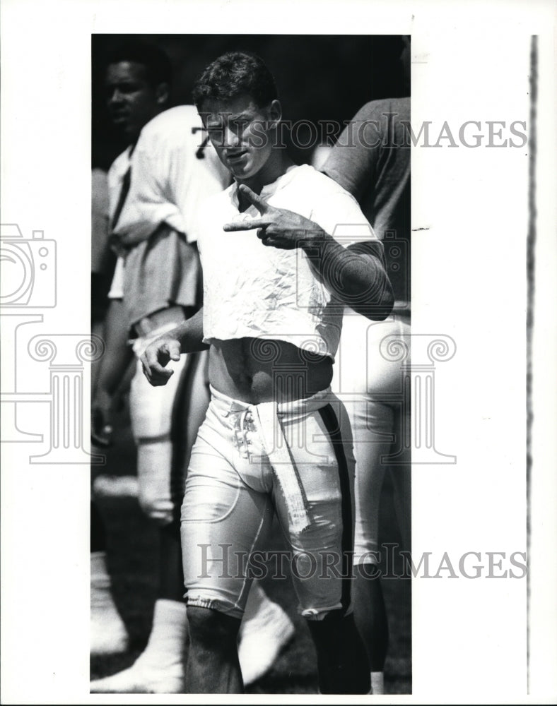 1990 Press Photo Brian Brennan during Thursday afternoon practice - cvb43953 - Historic Images