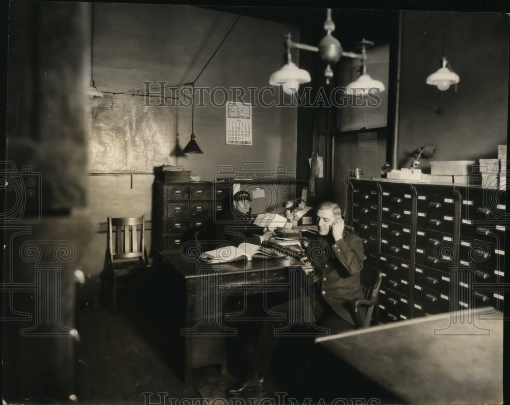 1927, Record Room at Central Police Station - cvb44196 - Historic Images