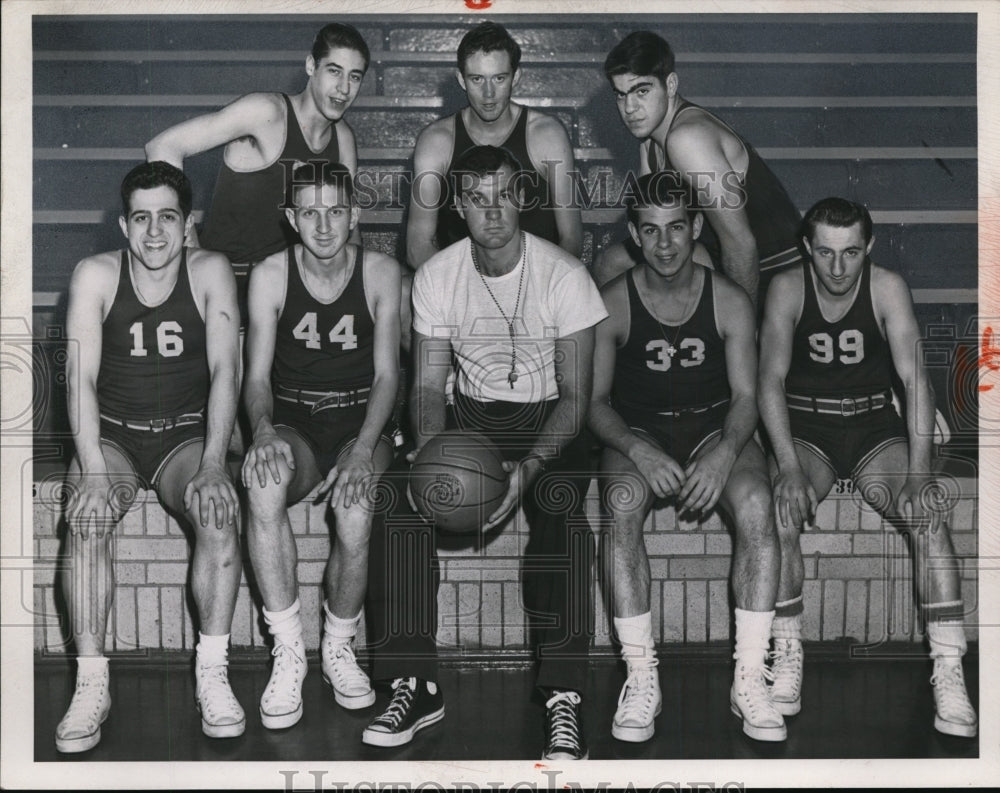 1952 Press Photo Cathedral Latin Basketball - cvb44345 - Historic Images