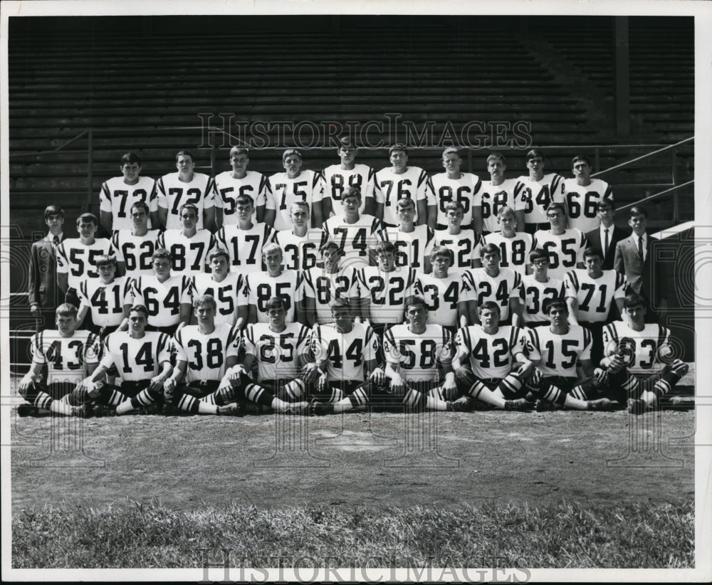 1969 Press Photo North Canton Vikings Football Team - cvb44367 - Historic Images