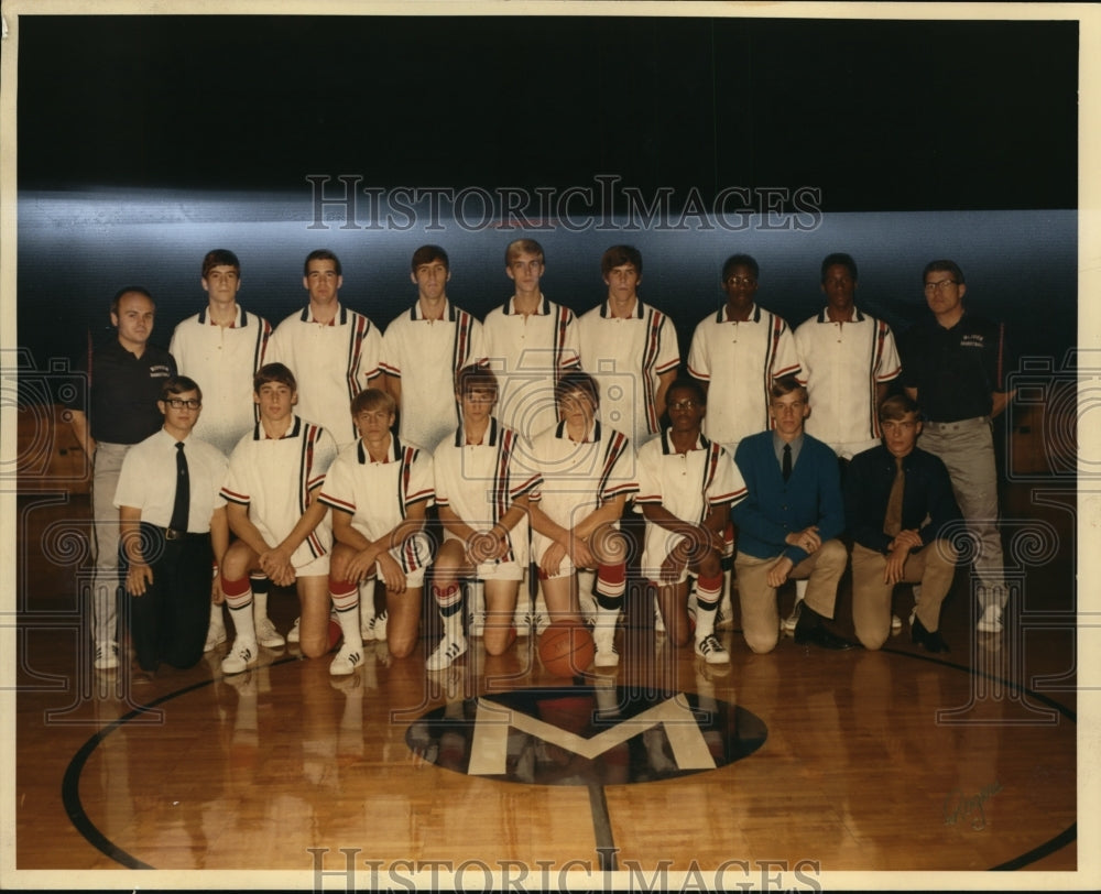 1972 Press Photo Midview High School Basketball 1971-72 players - cvb44588- Historic Images