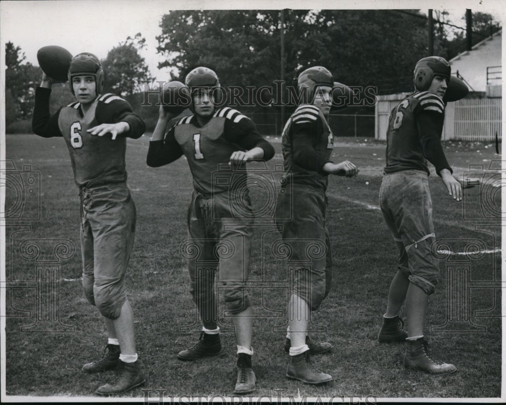 1946 Press Photo Chagrin Falls football players - cvb44604 - Historic Images