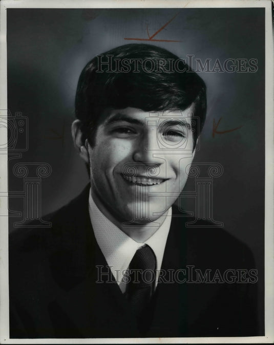 1972 Garry Anguilano with West Tech basketball in Ohio-Historic Images