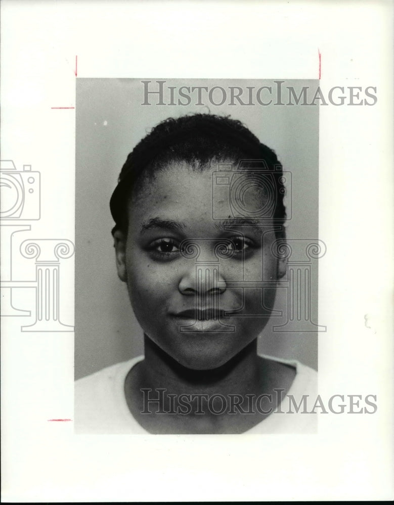 1991 Press Photo Alysse Middlebrook, Elyria Volleyball - cvb44927 - Historic Images