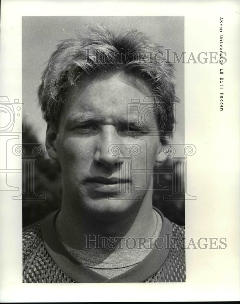 Press Photo Akron University football linebacker-Bill Haden - cvb44967 - Historic Images