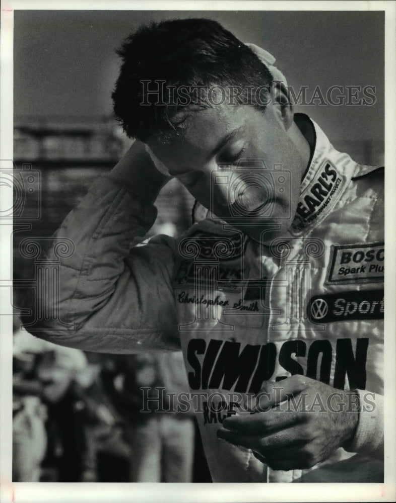 1990 Press Photo First place winner of the Super Vee Race, Christopher Smith - Historic Images