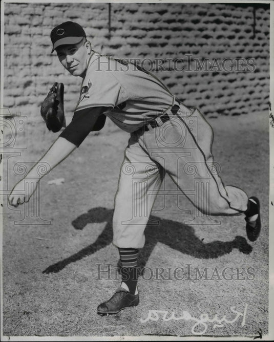 1948 Press Photo Bob Kuszava, Indians - cvb45062- Historic Images