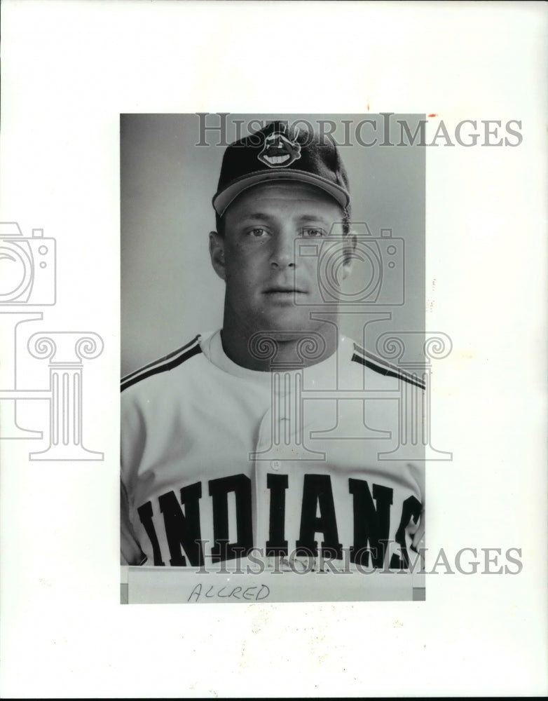 Press Photo Cleveland Indians baseball player - cvb45166 - Historic Images