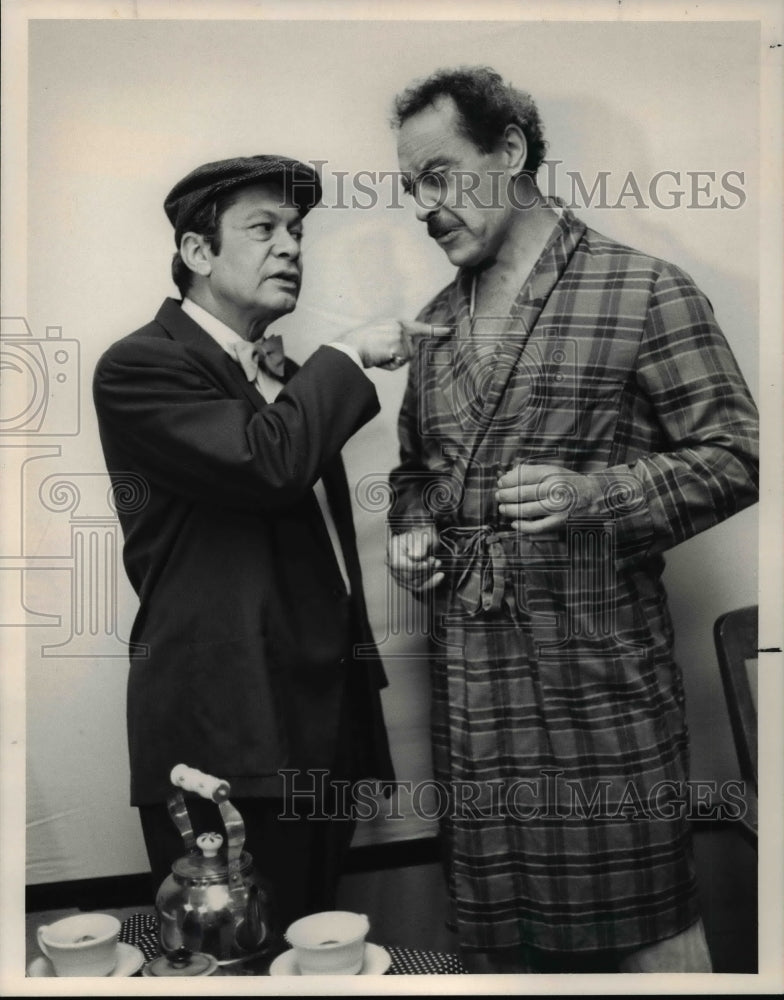 1986 Press Photo Don Edelman and Alan Zeilinger star in &quot;THE SUNSHINE BOYS&quot;-Historic Images