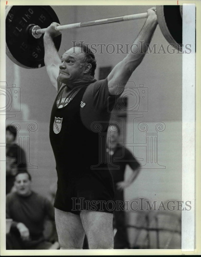 1985 Press Photo Robert Cox (mentioned in Story) at 1985 Ohio Open Weightlifting - Historic Images