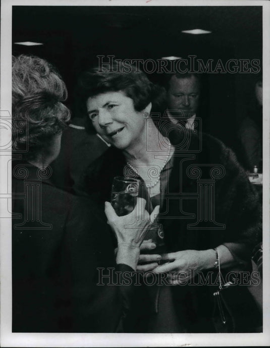 1967, Mrs. R. Livingston of Ireland at the WKYC-TV & Radio dinner - Historic Images