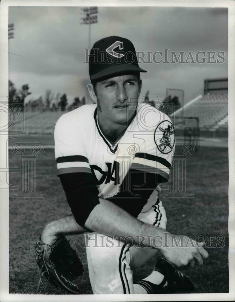 1973 Press Photo Steve Guernsey, Pitcher, Cleveland Indians - cvb45315 - Historic Images