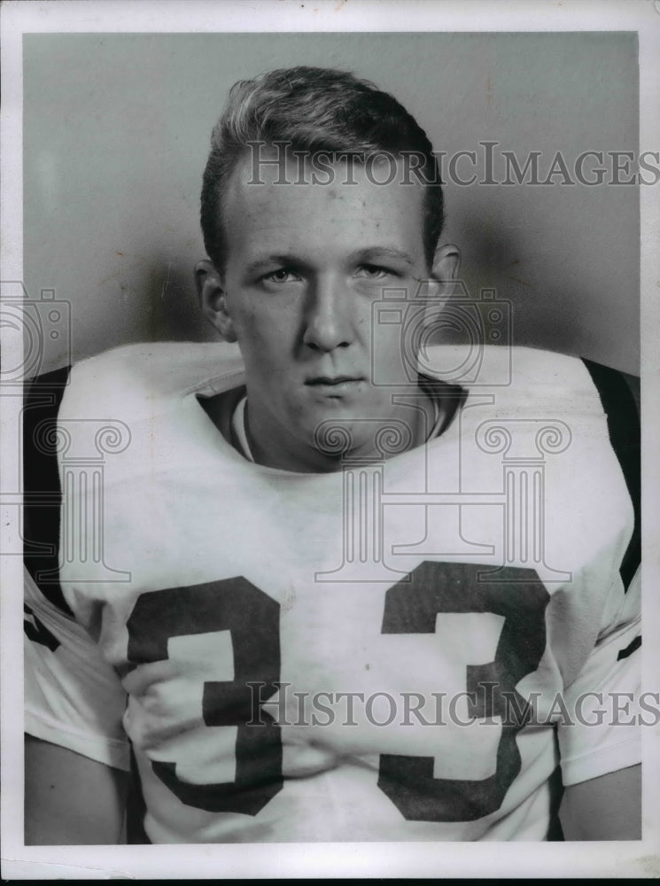 1959 Press Photo Ken Burke, 3615 E. 59th St. Stan Football player - cvb45397 - Historic Images