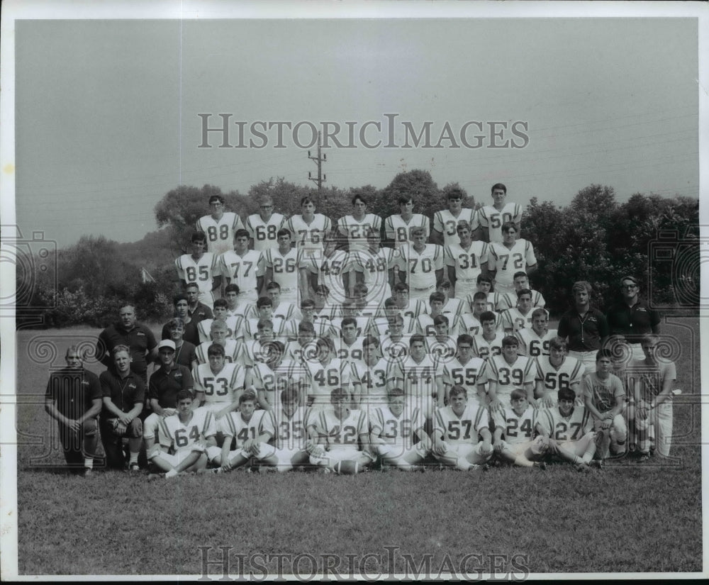 1970 Press Photo 1970 Tuscarawas Central Catholic High Football team - cvb45677 - Historic Images