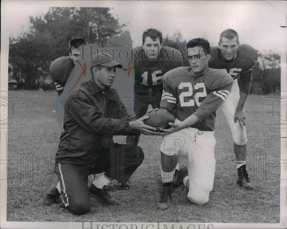 1961 Press Photo Rhodes High School- Jim Templin, Georgeadis, Gates, Cygan- Historic Images