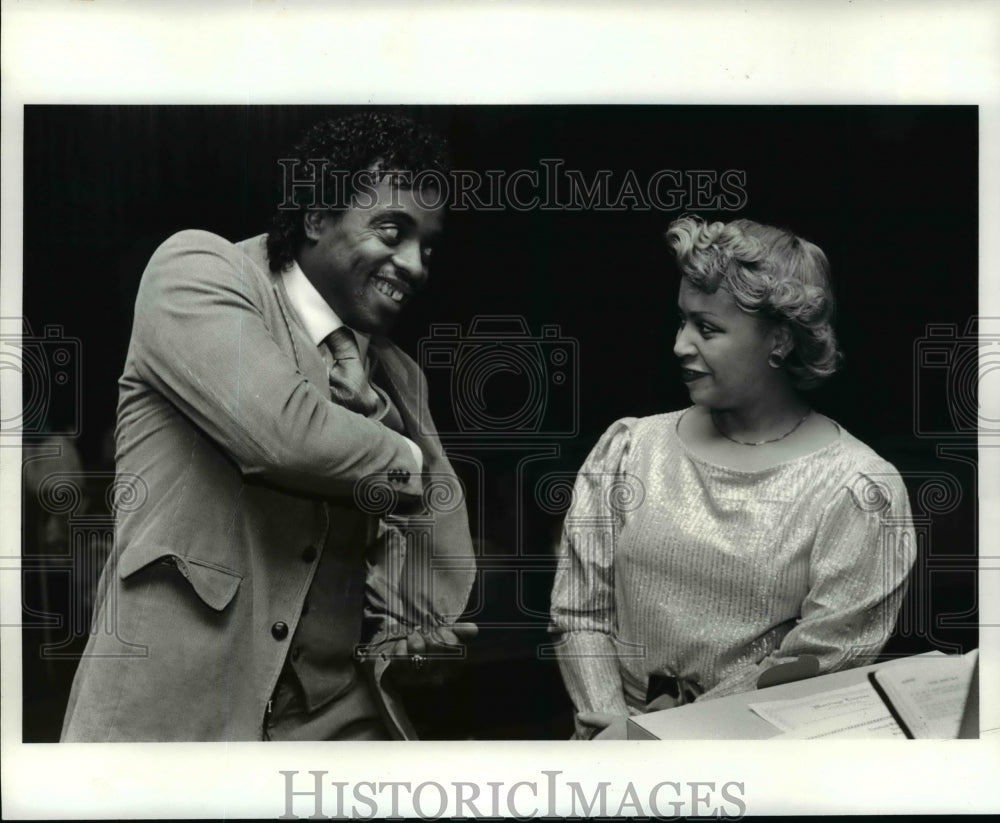 1985 Press Photo Danny Williams and Wanda White on Their Wedding Day - cvb45755 - Historic Images