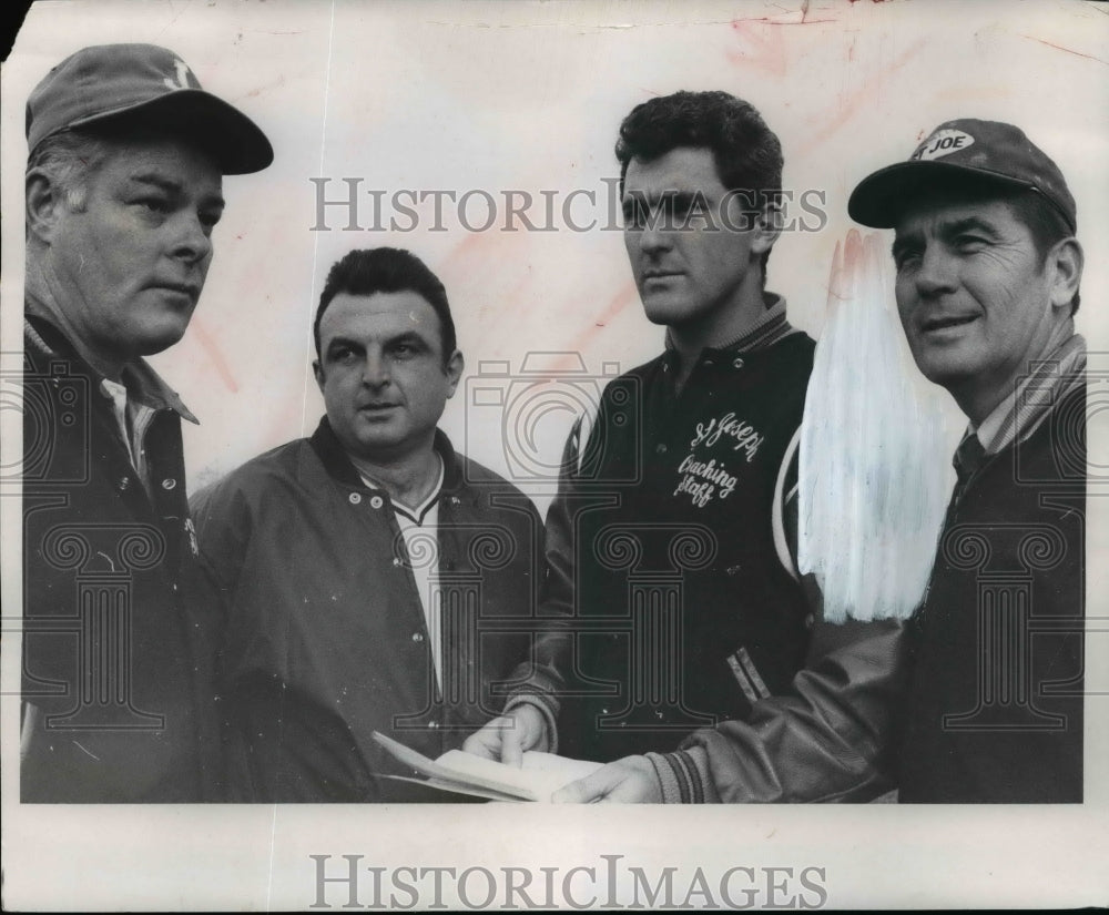 1970 St. Joe football coaches-Bill Gutbrod, John Forragher, Storey-Historic Images