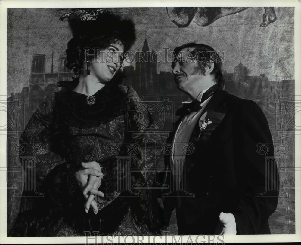 1989, Nancy Mayans &amp; William Linton in Phantom of the Opera - Historic Images