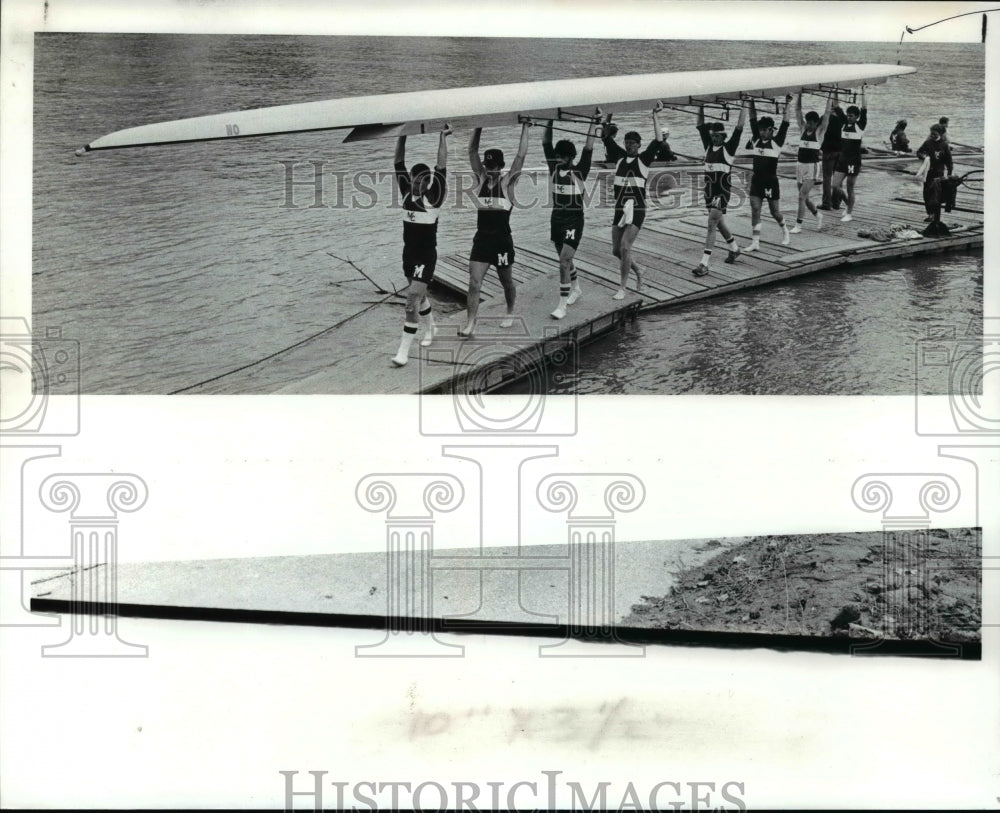 1982 Press Photo Varsity heavyweight crew - cvb45898 - Historic Images