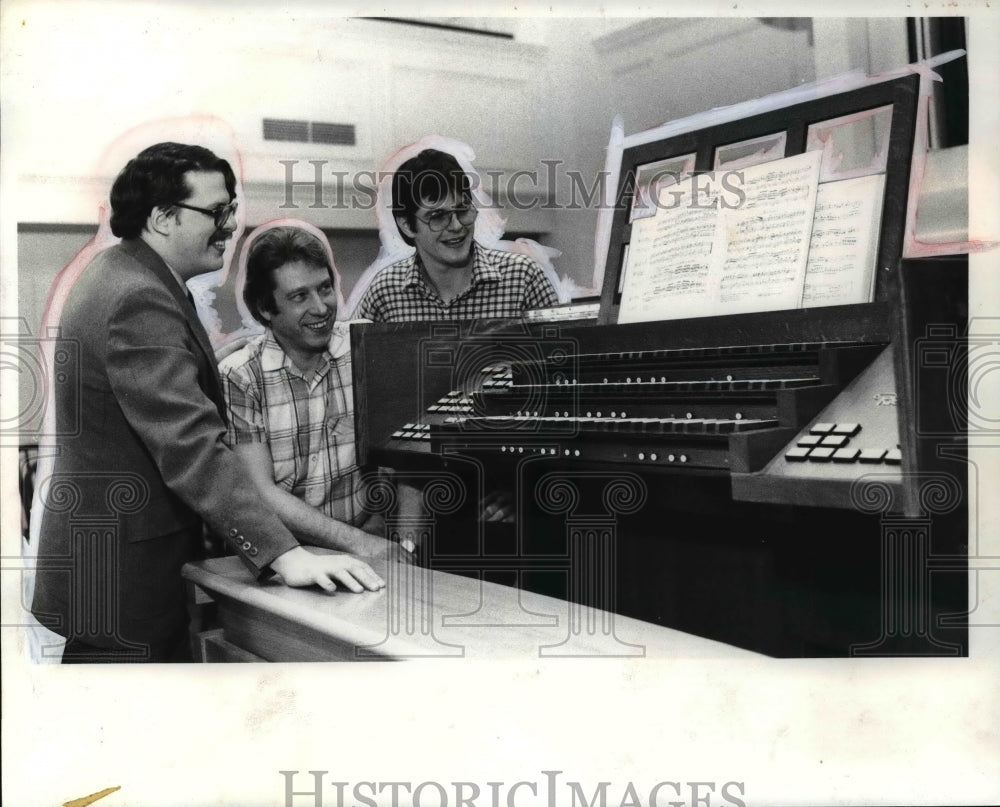 1980 Press Photo Christ Episcopal Church organ, Geoffry Smith, Klaus Knoth, Pasi - Historic Images