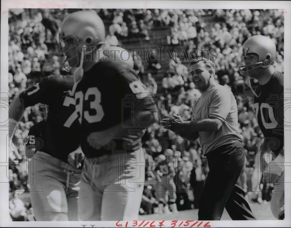 1968 Press Photo John Ray, at Notre Dame, football - cvb45960 - Historic Images