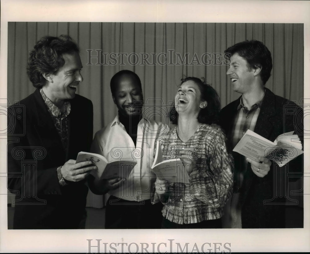 1992 Press Photo Richard Berkins, Dir. Sheldon Epps, Zimbalist, mark Hofmaier - Historic Images