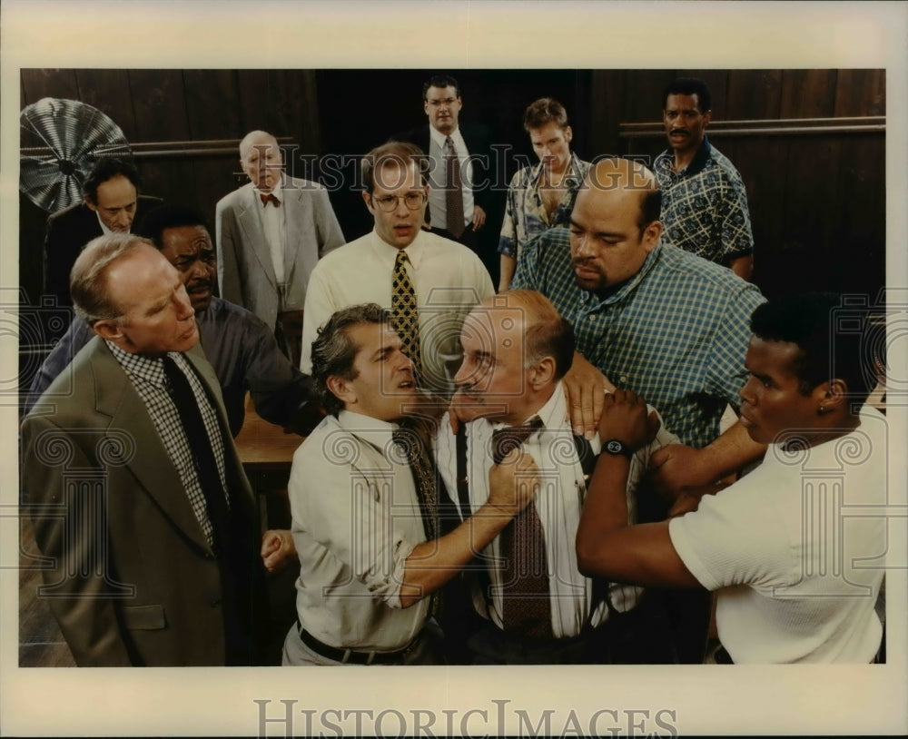 1998, Scene in the play, &quot;Twelve Angry Men&quot; - cvb45989 - Historic Images