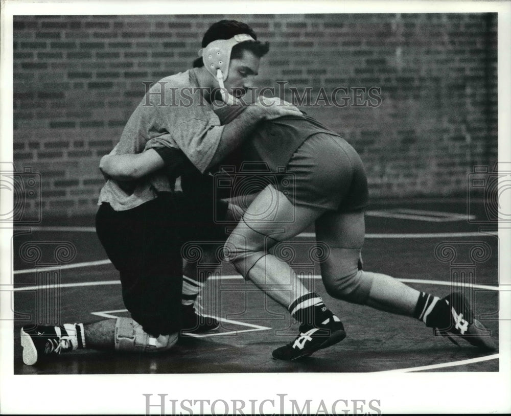 1990 Press Photo Columbia High School, wrestling - cvb46014 - Historic Images