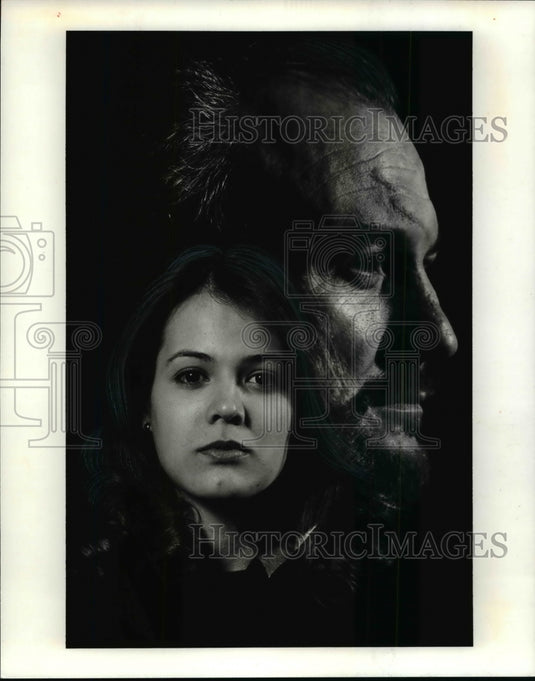 1980 Press Photo Ed Dean and Melodie Grable star in "Wait Until Dark" - Historic Images