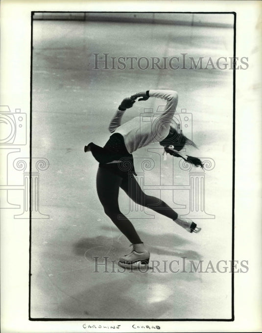 Press Photo Peggy Dialosky Skating - cvb46280 - Historic Images