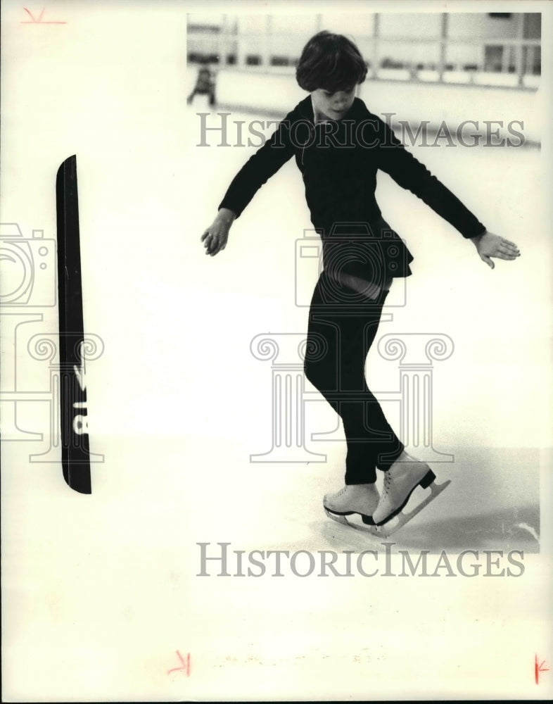 1980 Press Photo Michelle Rocks at Winterhurst Ice Rink - cvb46281 - Historic Images