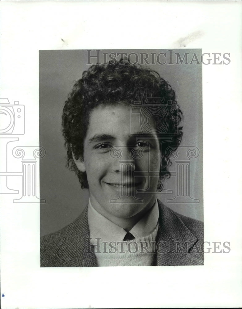 1985 Press Photo PD Players of the Week. Dan Aerni Rockey River, Ice H ...