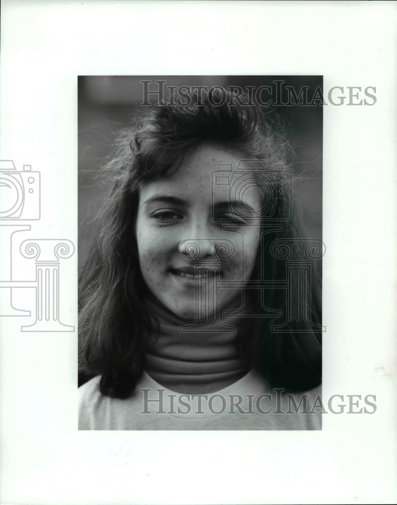 1989 Press Photo Magnificat cross country runner-Amy Katai - cvb46418 - Historic Images