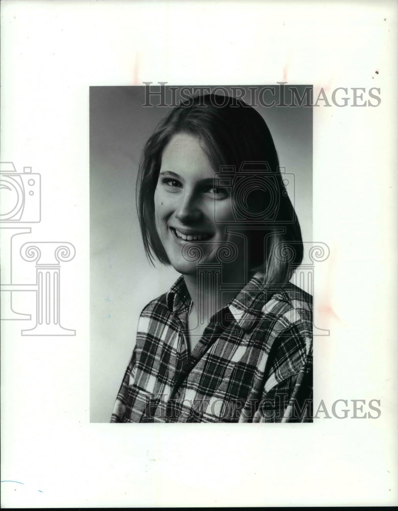 1991 Press Photo Lydia Neilsen, Cleveland Heights swimmer - cvb46431 - Historic Images