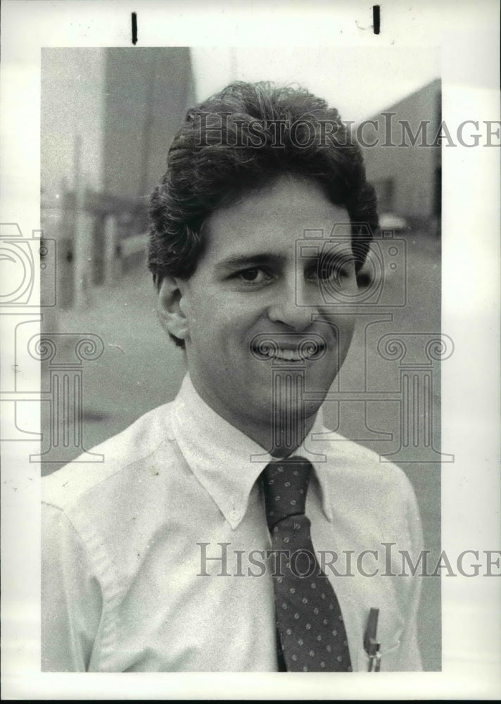 1984 Press Photo Boston Marathon Runner, Mike Knapik, Cleveland&#39;s leader- Historic Images